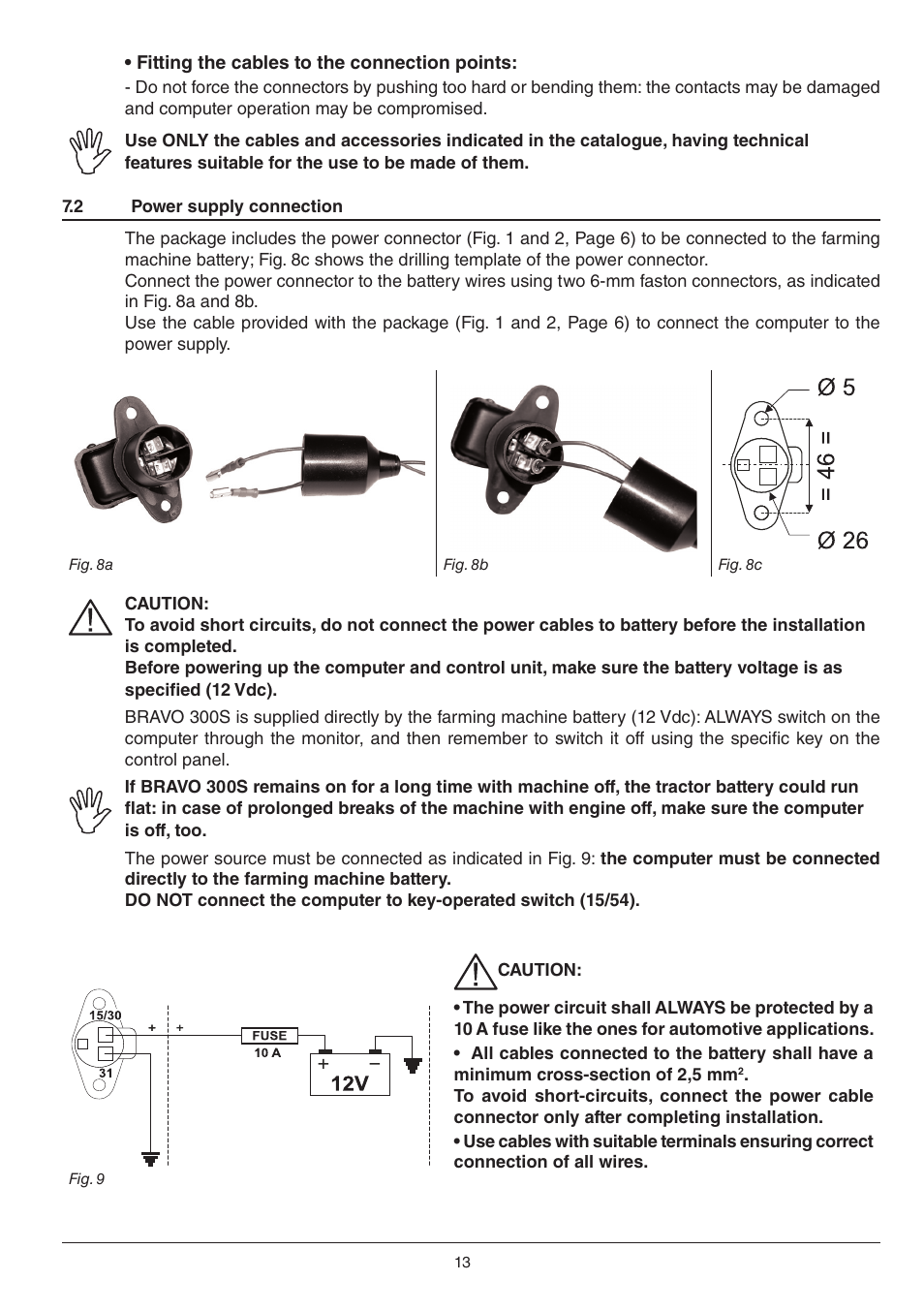 ARAG BRAVO 300S - Multi-row crop sprayers, Direct connection / RCU Installation - Software ver User Manual | Page 13 / 24