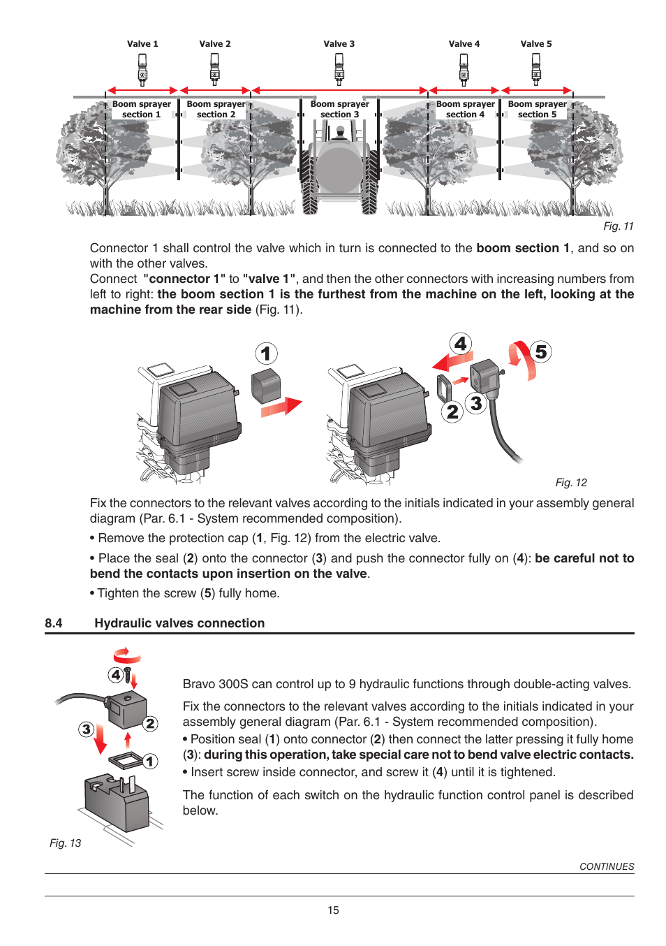 ARAG BRAVO 300S - Multi-row crop sprayers, Direct connection / RCU Installation - Software ver User Manual | Page 15 / 24