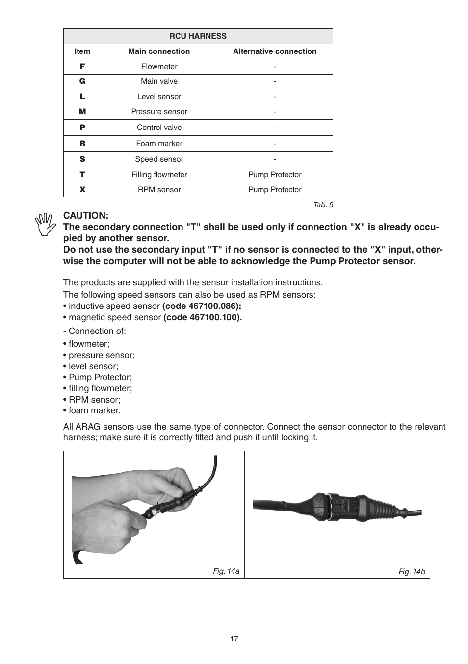 ARAG BRAVO 300S - Multi-row crop sprayers, Direct connection / RCU Installation - Software ver User Manual | Page 17 / 24