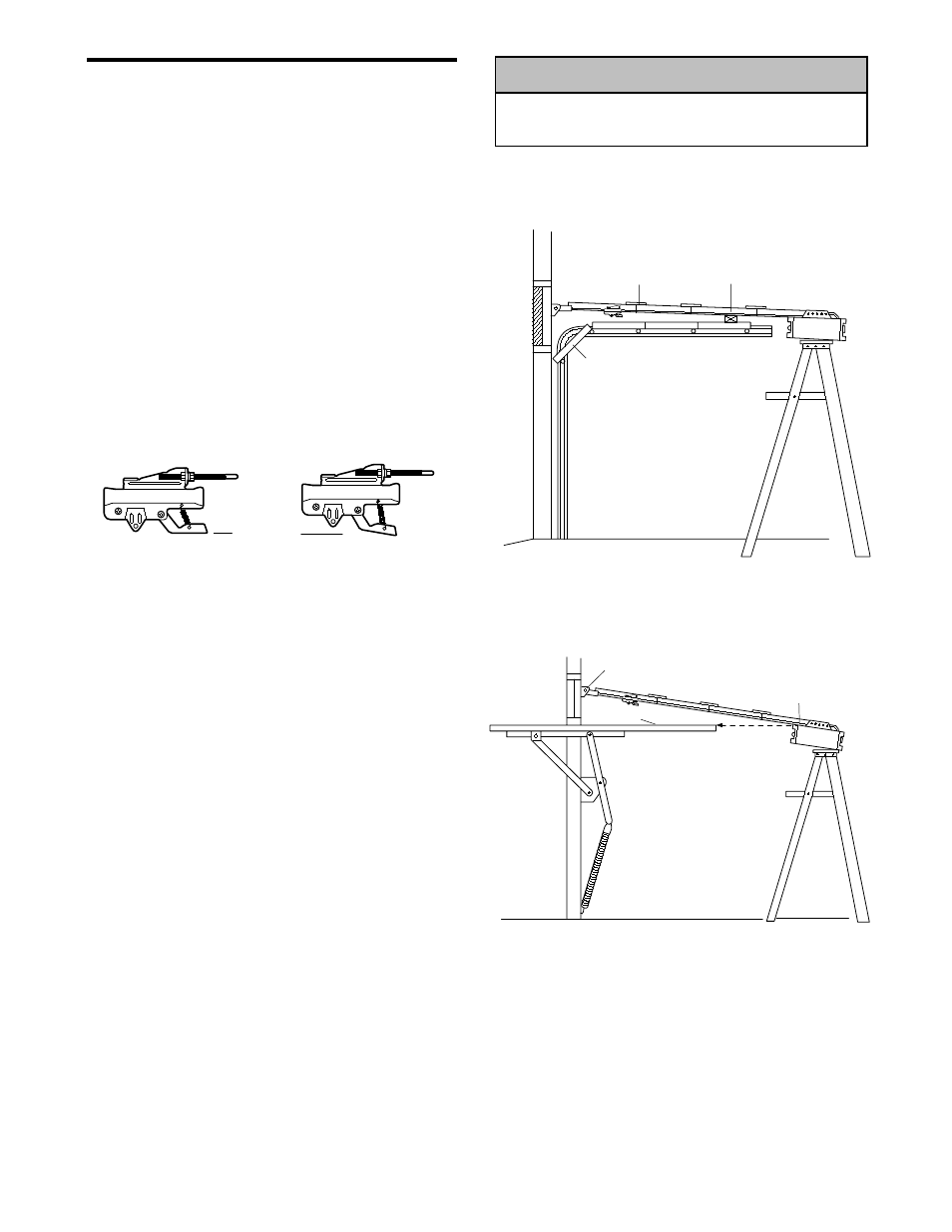 Position opener, Sectional & 1-piece door w/ track, One-piece door w/o track | Caution, Installation step 4, Position the opener | Chamberlain POWER DRIVE PD600 User Manual | Page 16 / 40