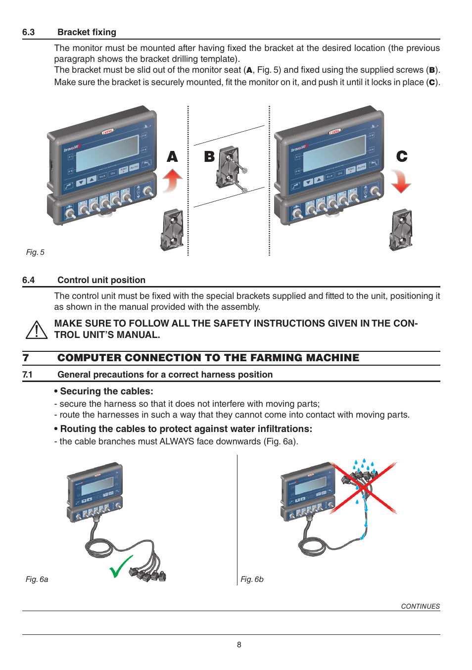 ARAG BRAVO 300S / Orchard sprayer Direct connection Installation - Software ver. 3.x User Manual | Page 8 / 16