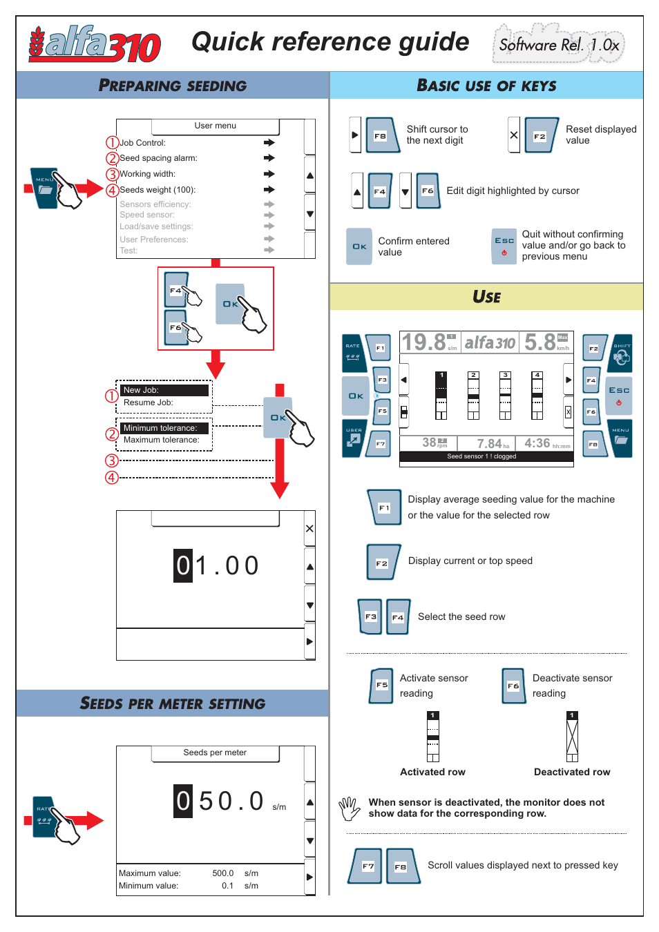 ARAG Alfa 310 User Manual | 2 pages