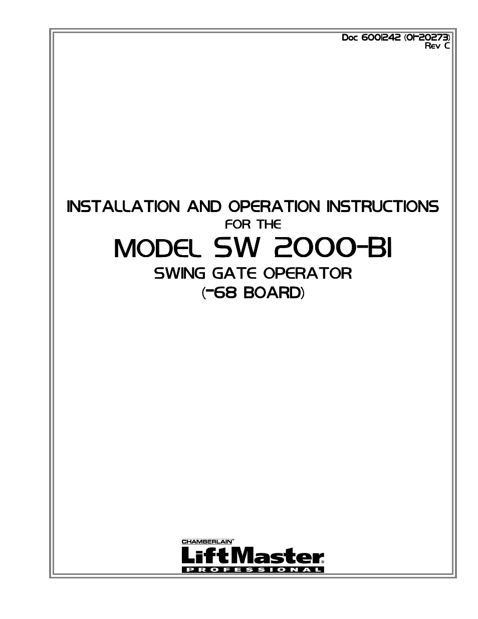 Chamberlain Swing GATE User Manual | 54 pages