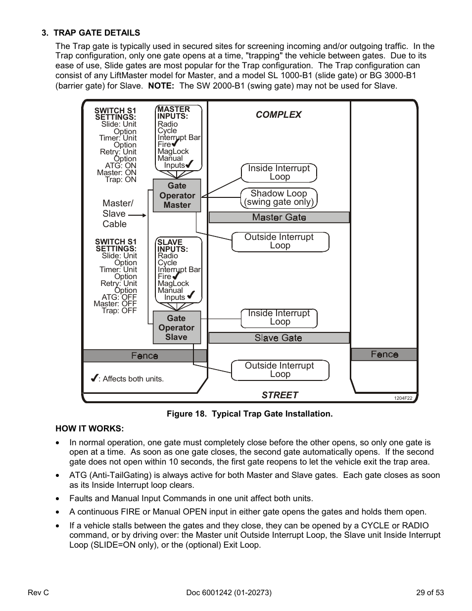 Trap gate details | Chamberlain Swing GATE User Manual | Page 30 / 54