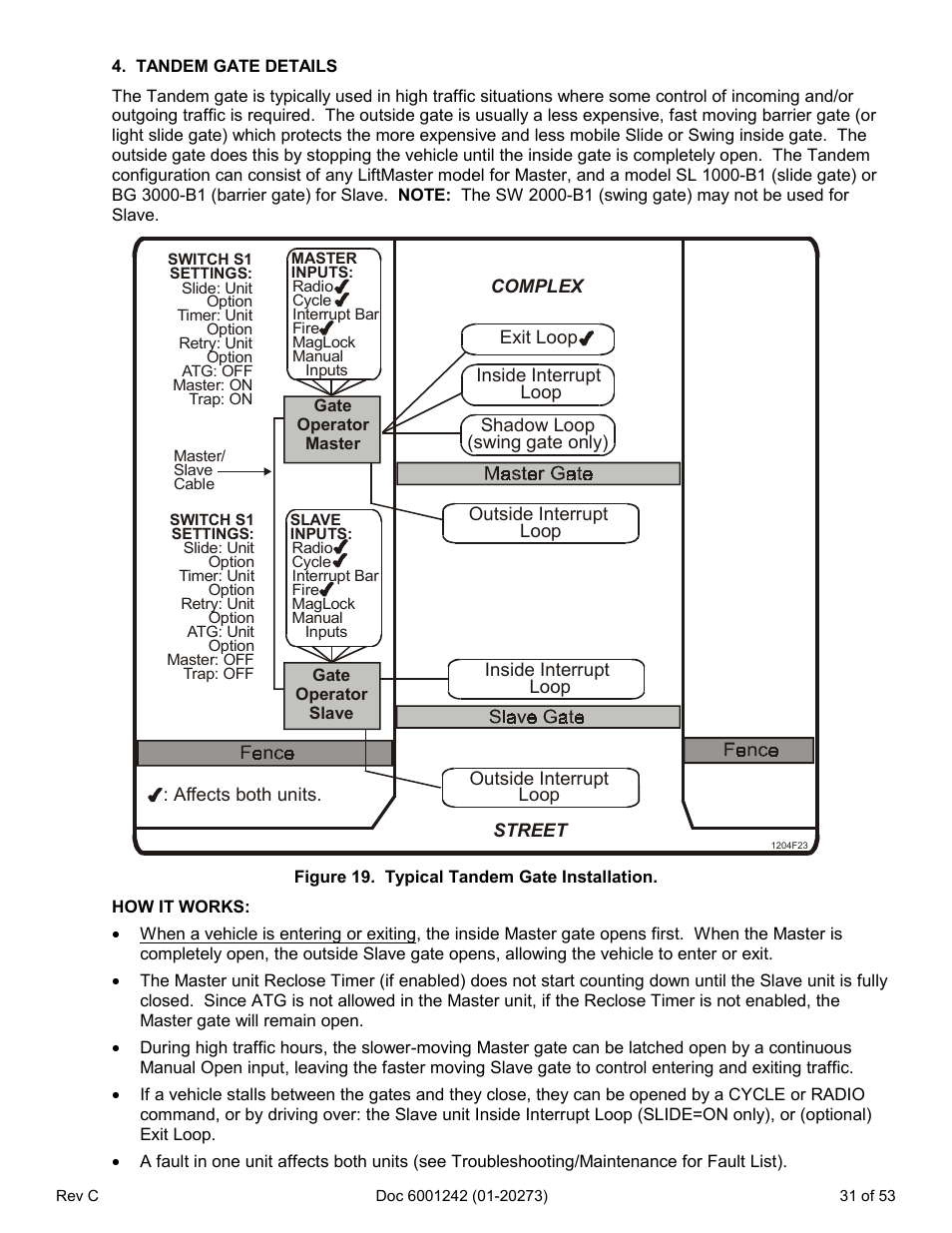 Tandem gate details | Chamberlain Swing GATE User Manual | Page 32 / 54