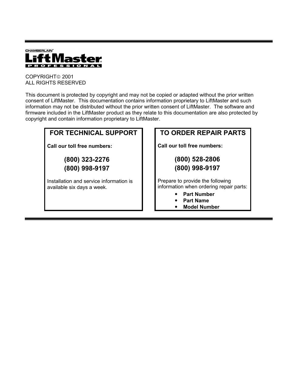 For technical support | Chamberlain Swing GATE User Manual | Page 54 / 54