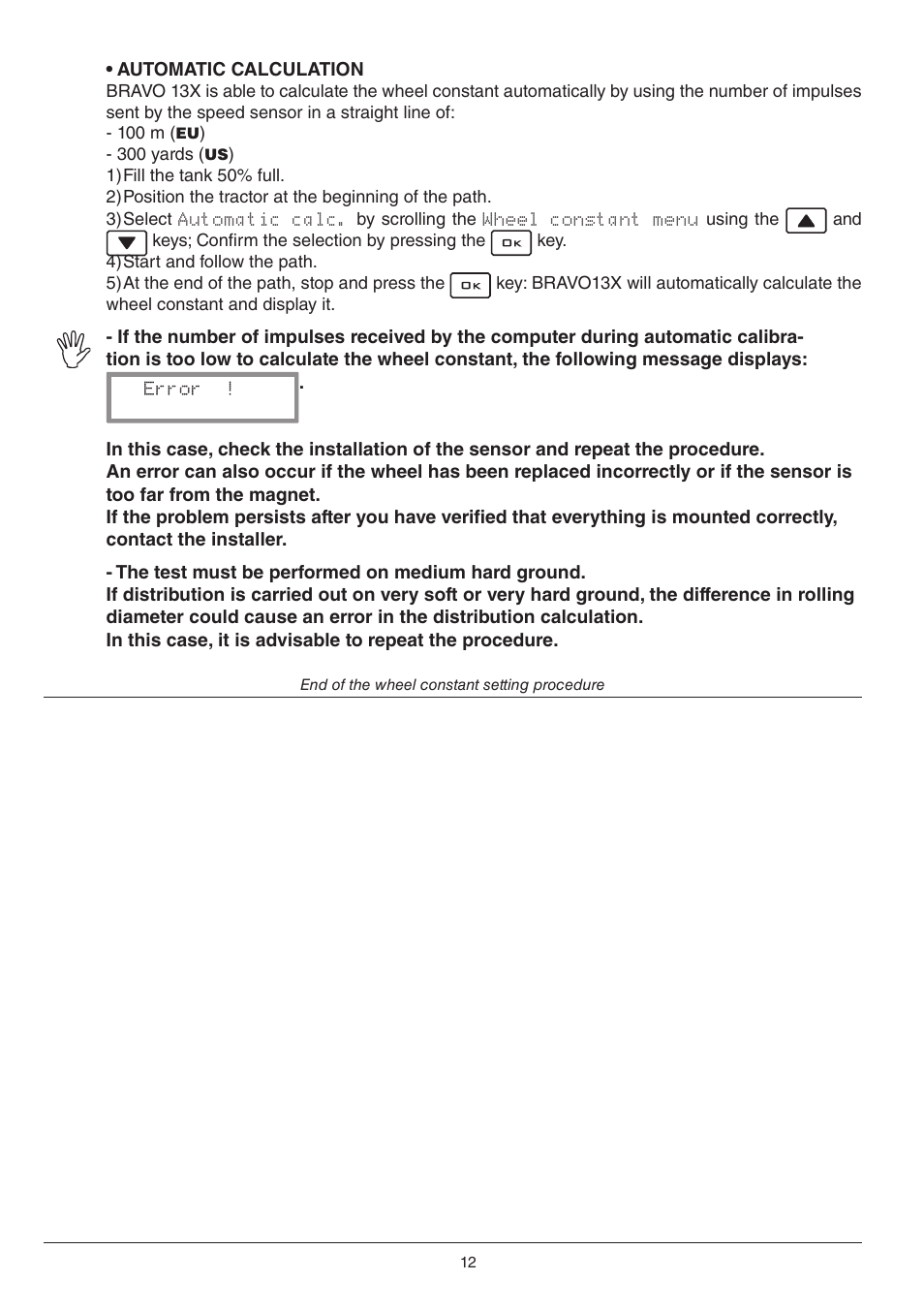 ARAG BRAVO130 User Manual | Page 12 / 32