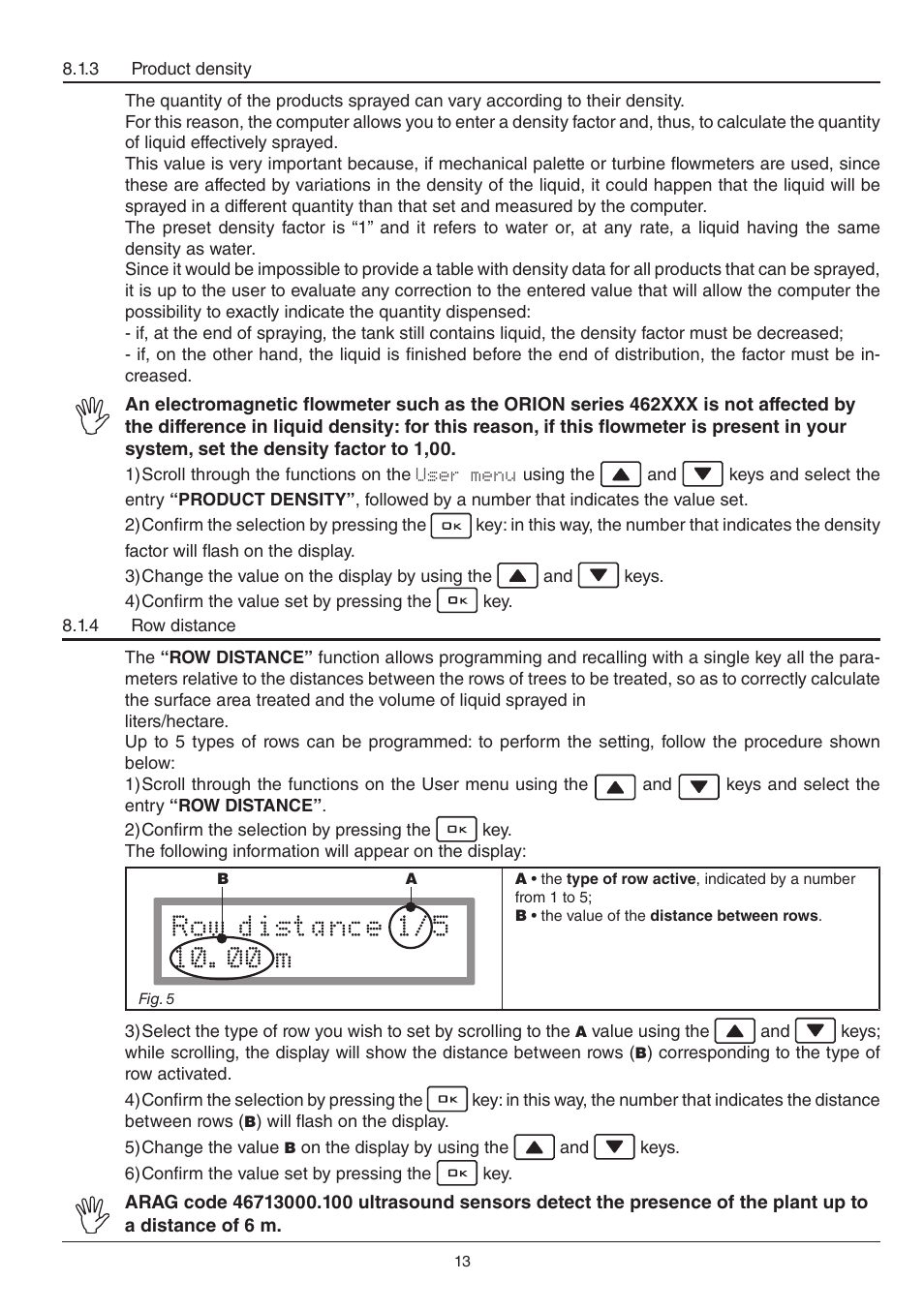 ARAG BRAVO130 User Manual | Page 13 / 32