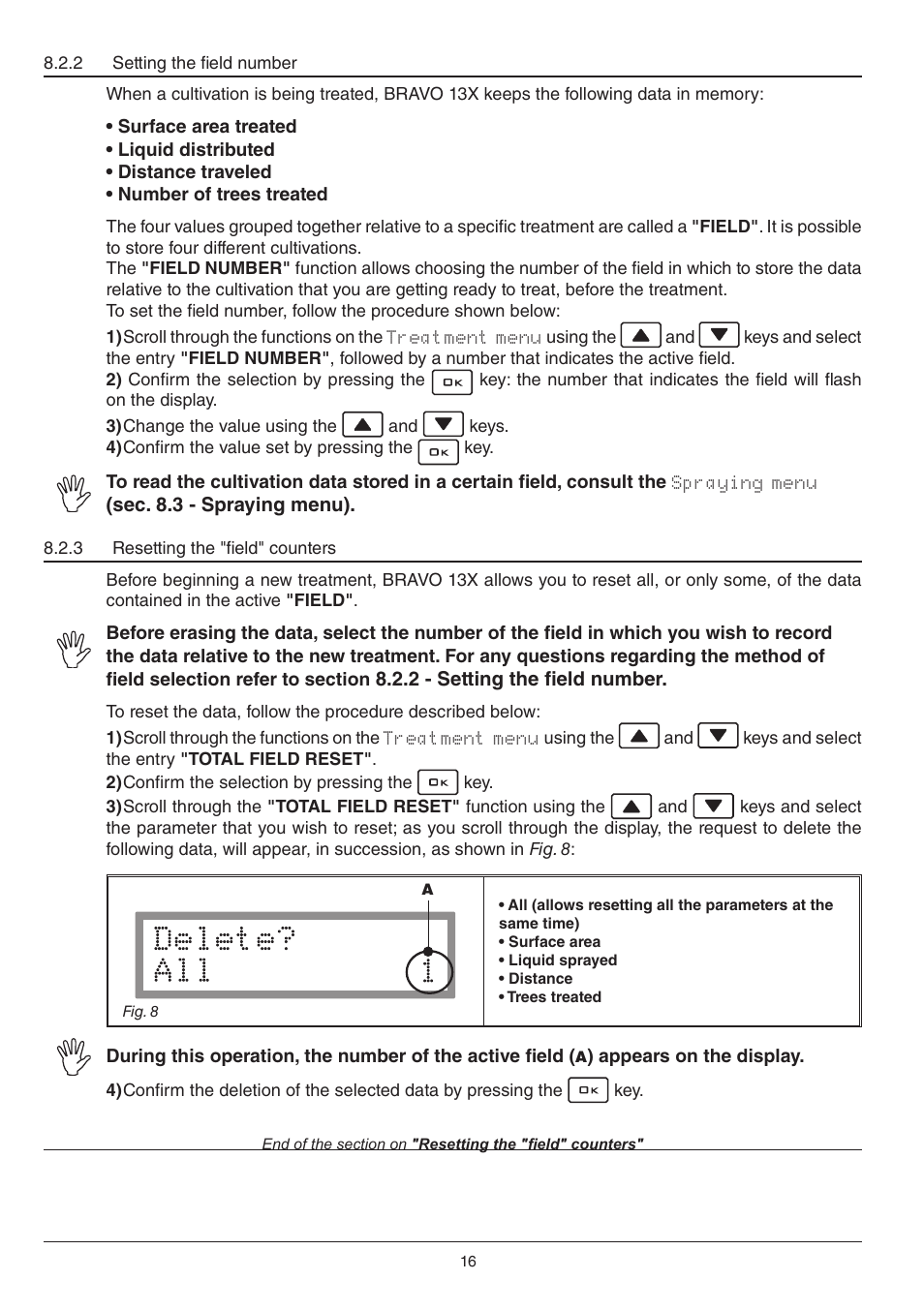 ARAG BRAVO130 User Manual | Page 16 / 32