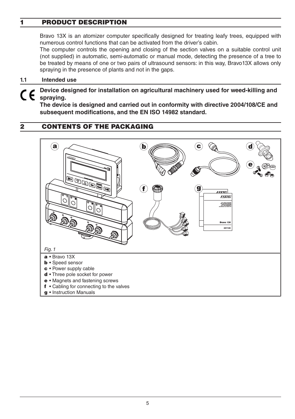 ARAG BRAVO130 User Manual | Page 5 / 32
