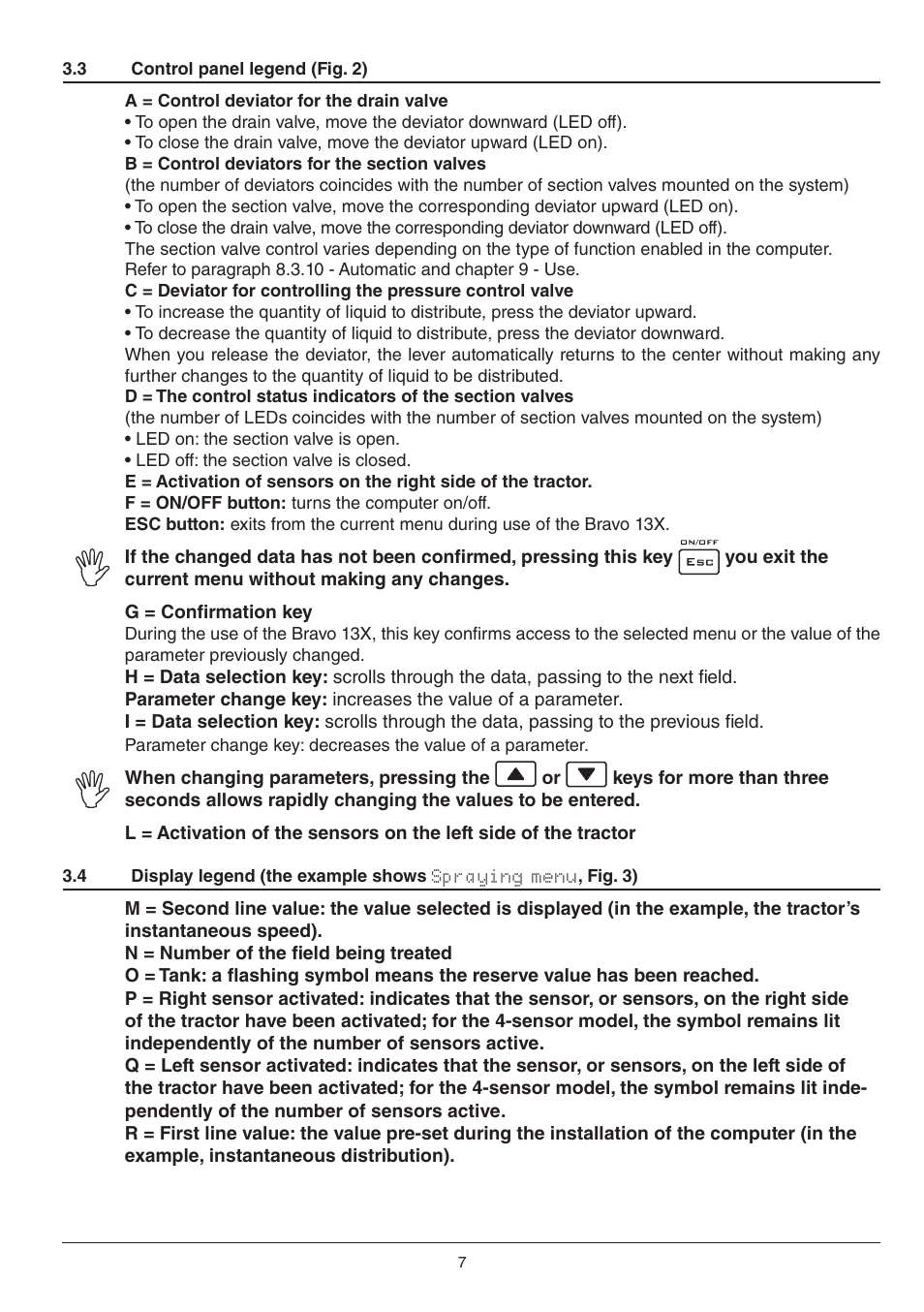 ARAG BRAVO130 User Manual | Page 7 / 32