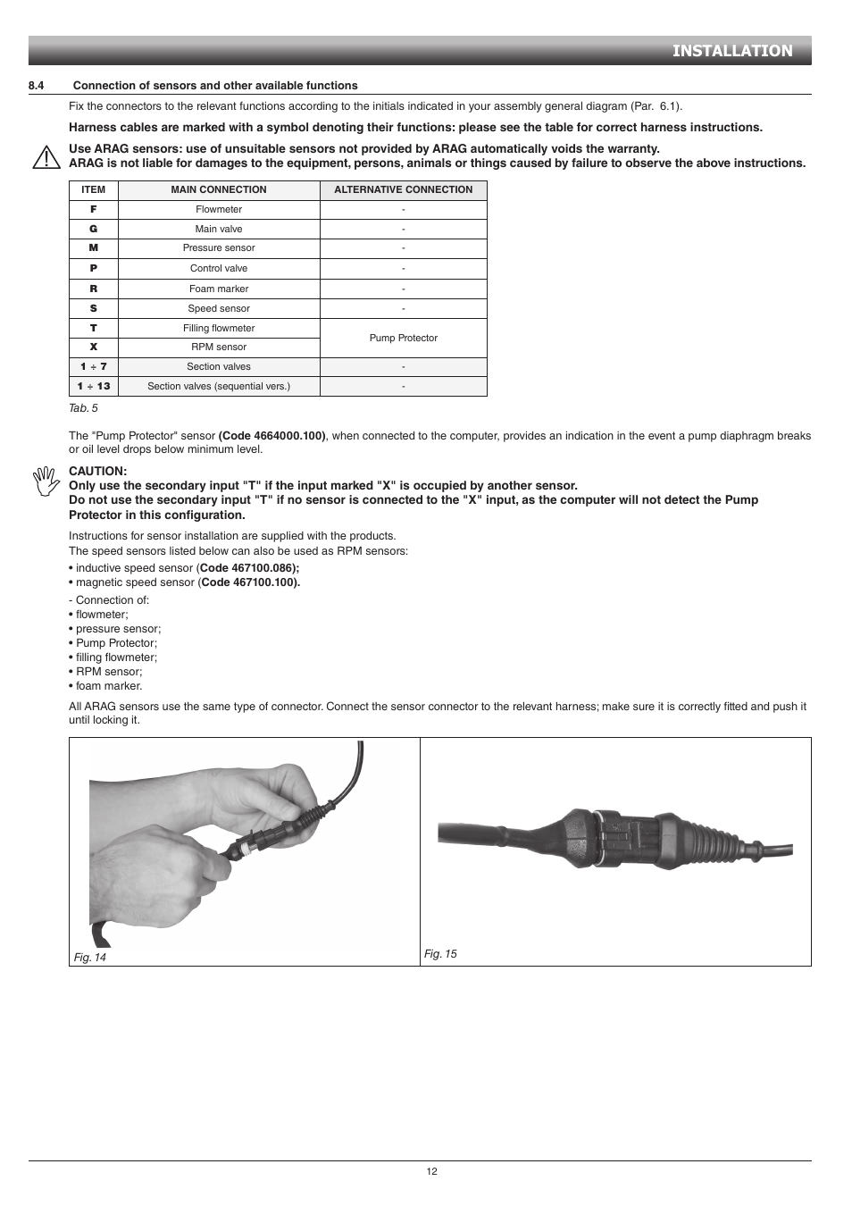 Installation | ARAG GCS 3200 User Manual | Page 12 / 48