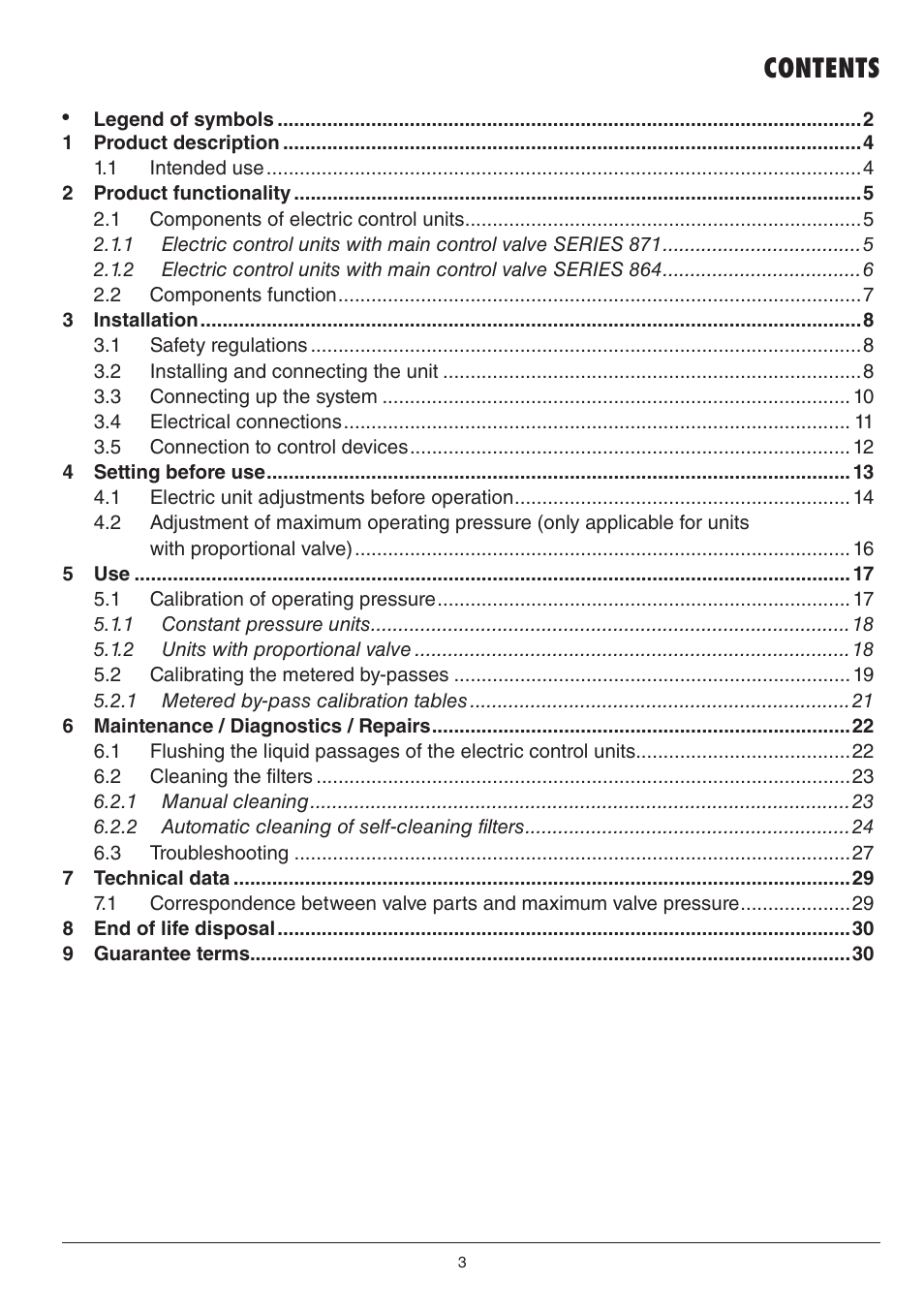 ARAG Electriccontrol unit for crop-spraing application 871 User Manual | Page 3 / 32