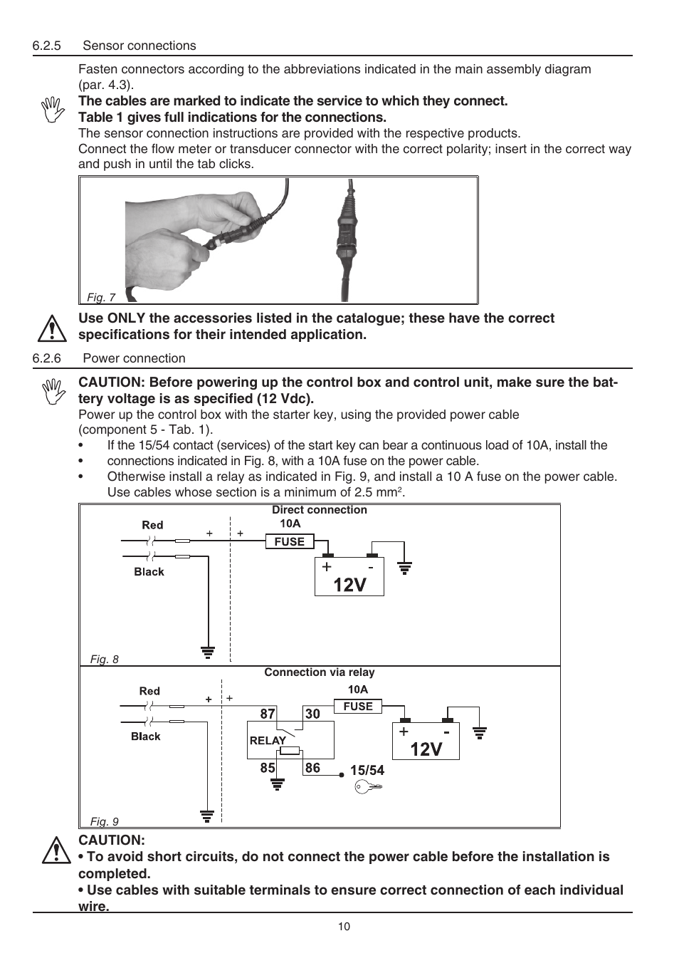 ARAG SERIE 4663 Electric Control Box 7 - 9 User Manual | Page 10 / 20