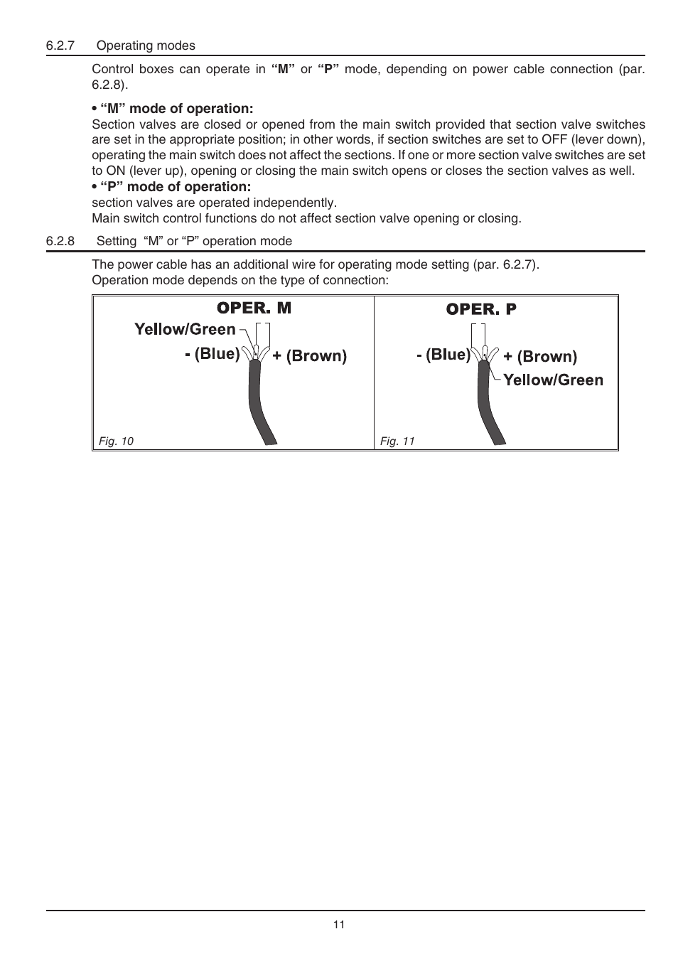 ARAG SERIE 4663 Electric Control Box 7 - 9 User Manual | Page 11 / 20