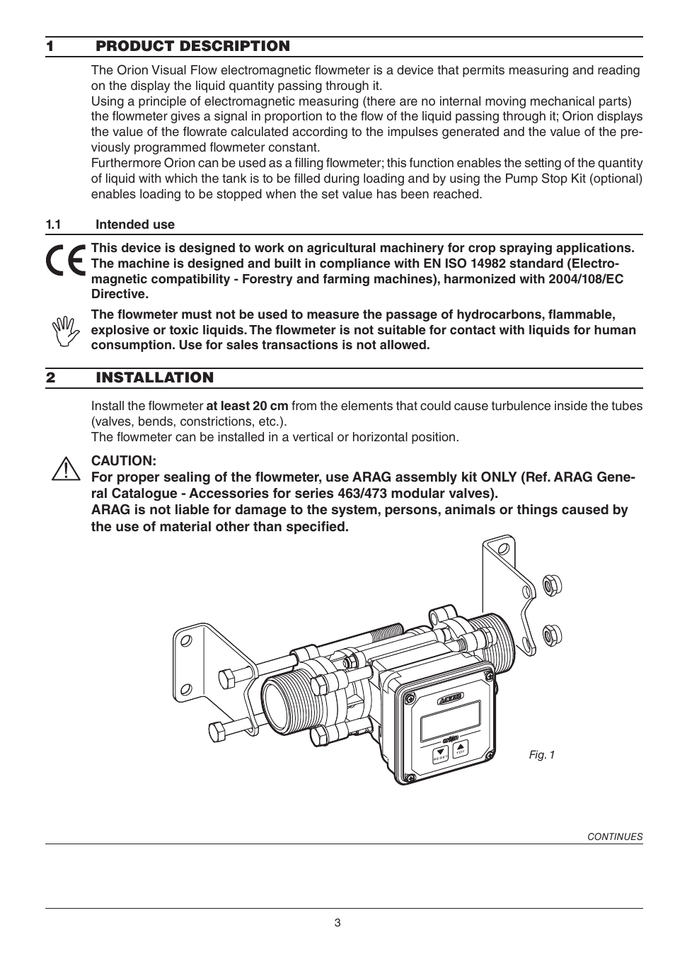 ARAG ORION Visual Flow User Manual | Page 3 / 16