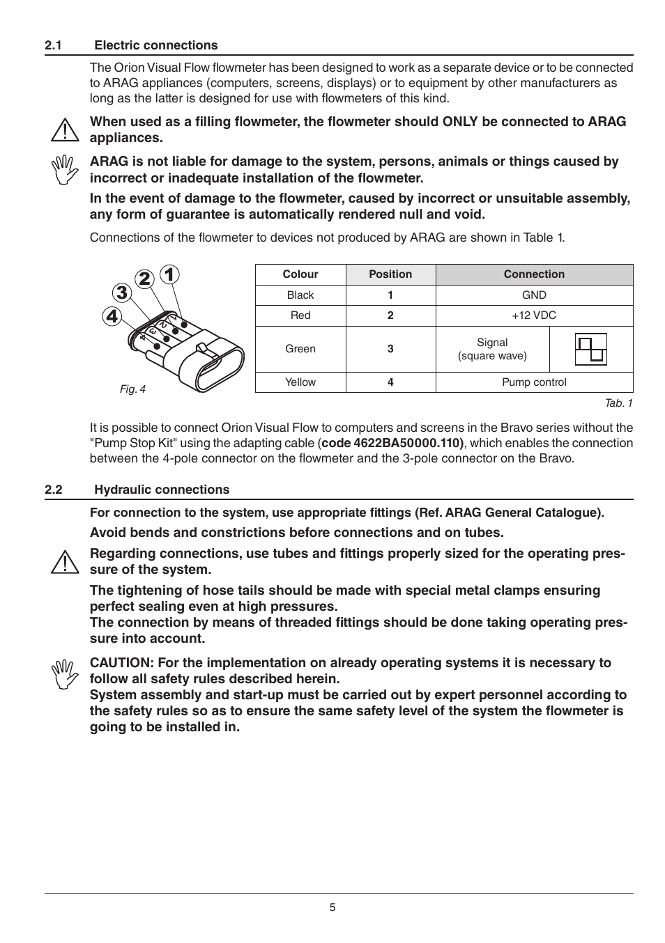 ARAG ORION Visual Flow User Manual | Page 5 / 16