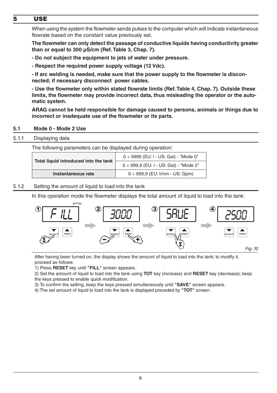 ARAG ORION Visual Flow User Manual | Page 8 / 16