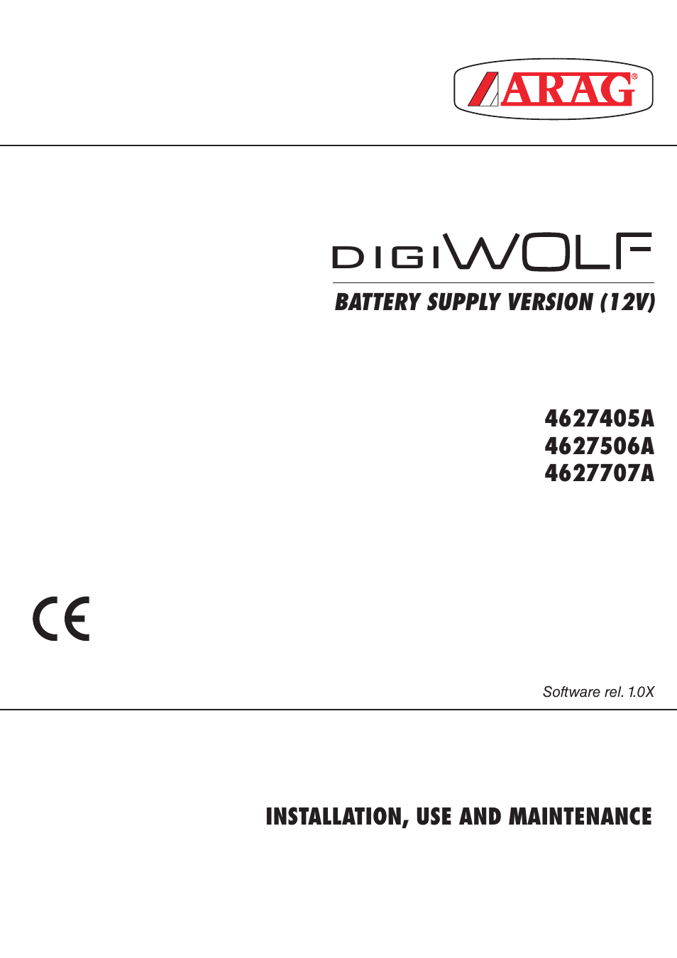 ARAG DIGIWOLF - Power supply version 12V DC User Manual | 28 pages