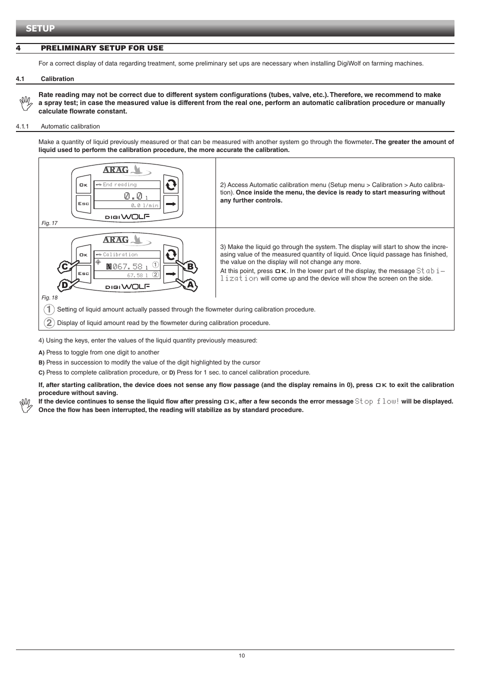 Setup | ARAG DIGIWOLF - Battery powered version User Manual | Page 10 / 24