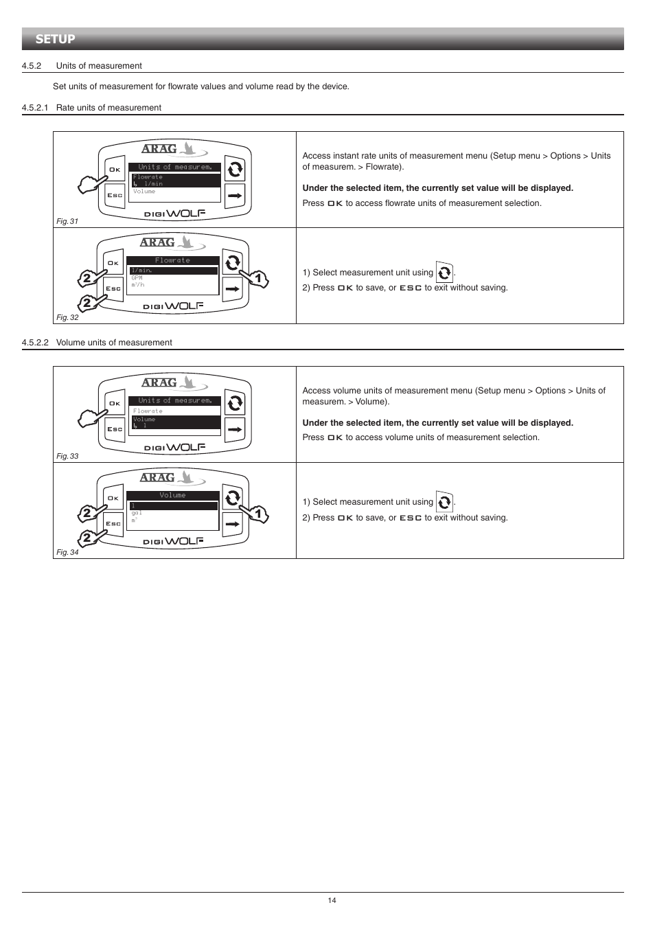 Setup | ARAG DIGIWOLF - Battery powered version User Manual | Page 14 / 24