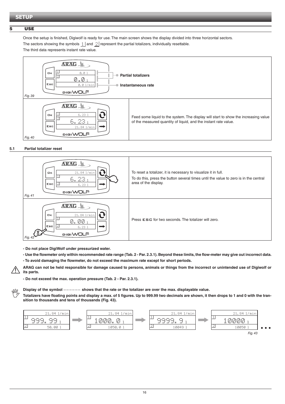 Setup | ARAG DIGIWOLF - Battery powered version User Manual | Page 16 / 24