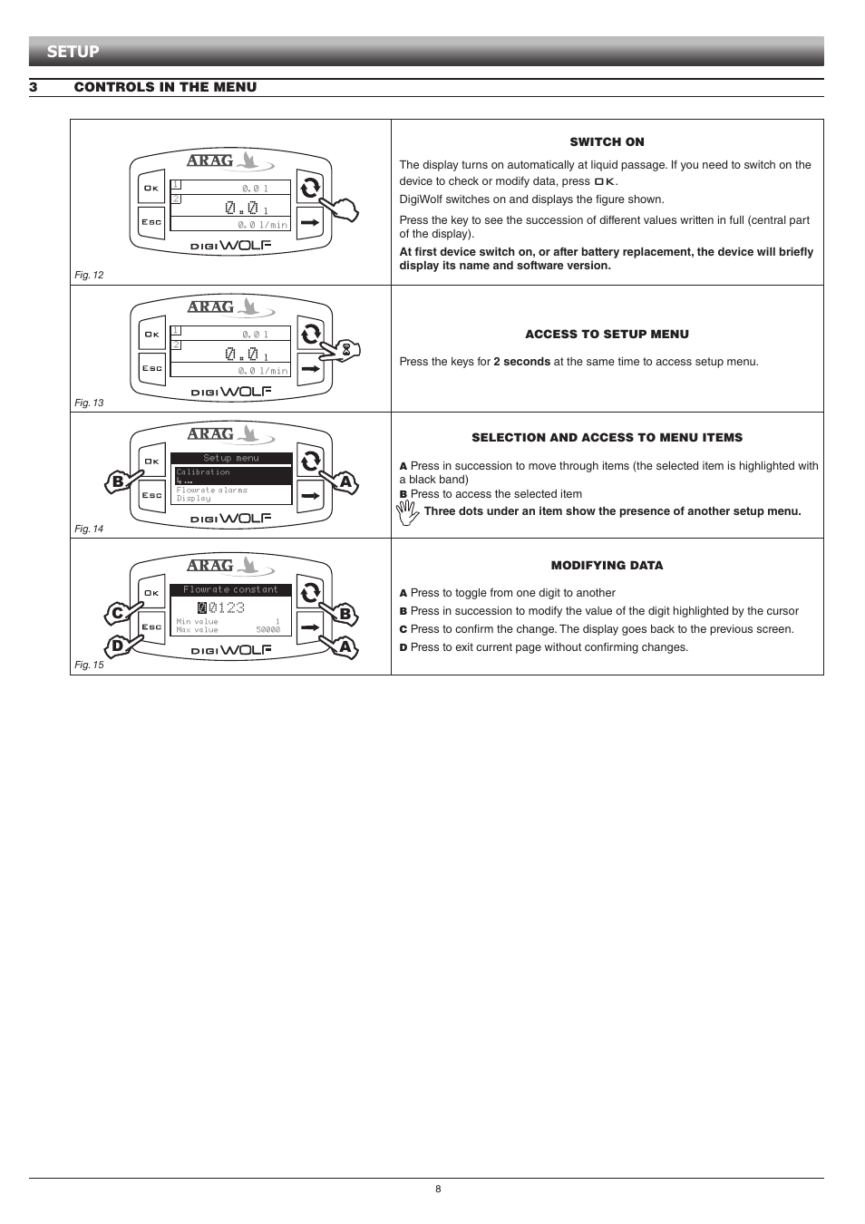 Setup, Bd a | ARAG DIGIWOLF - Battery powered version User Manual | Page 8 / 24