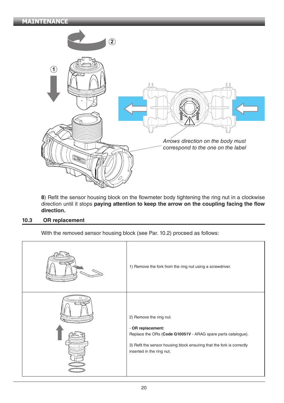 Maintenance | ARAG Digiwolf Tank filling system User Manual | Page 20 / 28