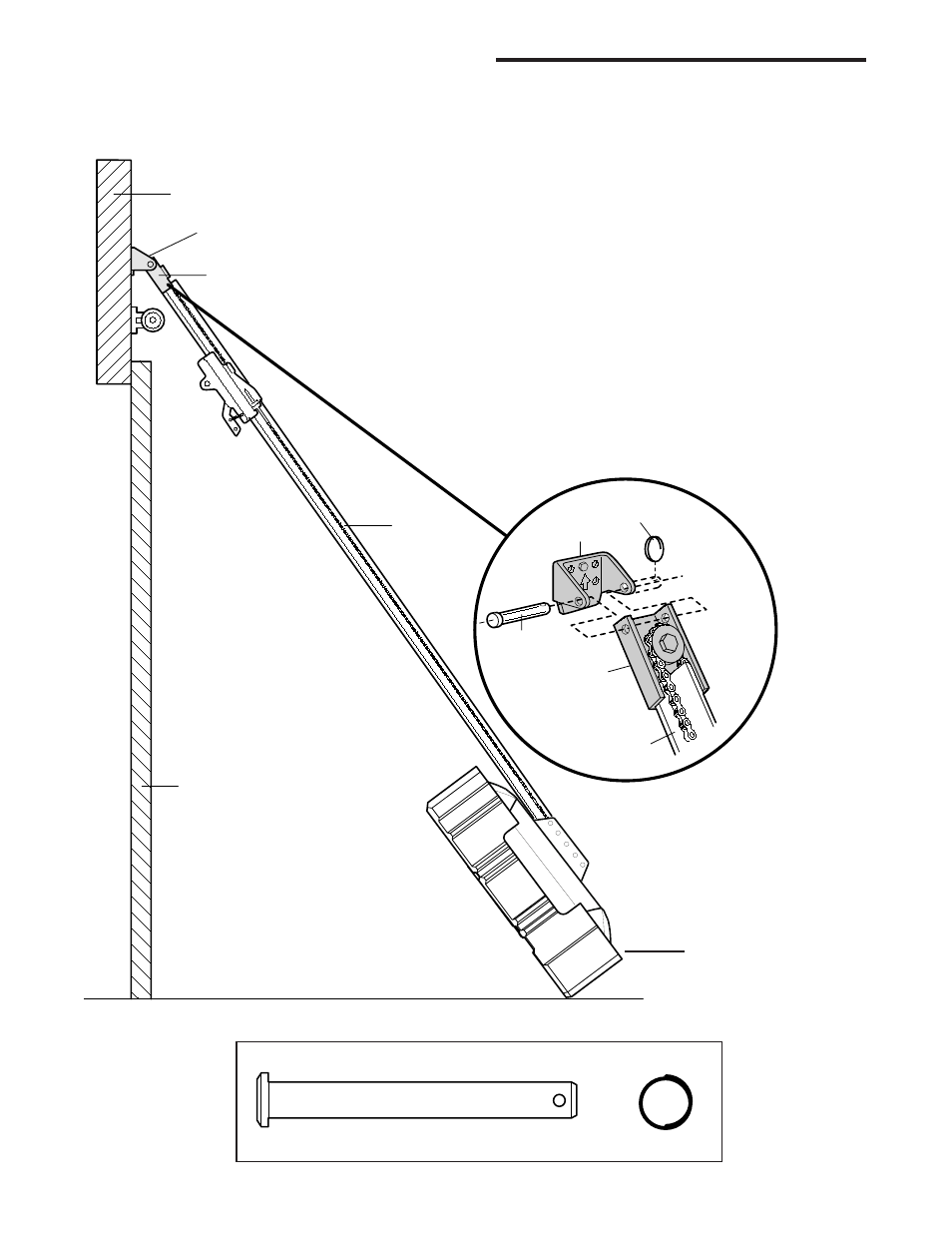 Attach the t-rail to the header bracket, Installation step 3 | Chamberlain 2265 User Manual | Page 11 / 36