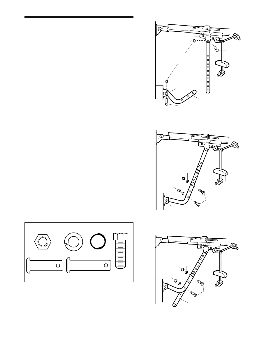 Connect door arm to trolley, Installation step 12 | Chamberlain 2265 User Manual | Page 22 / 36