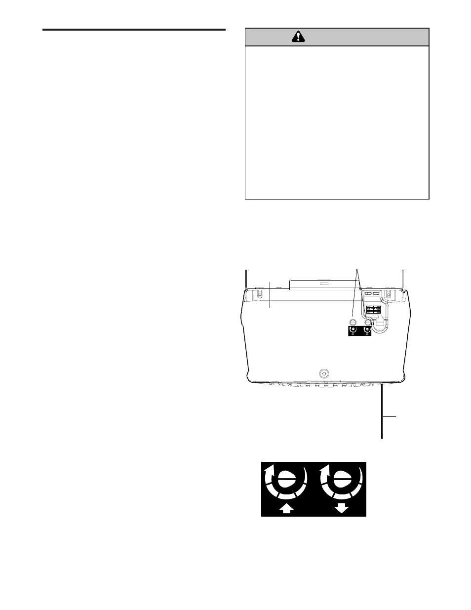 Adjust the force, Warning caution warning warning, Adjustment step 2 | Chamberlain 2265 User Manual | Page 25 / 36