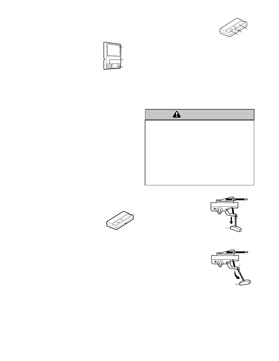 Using the wall-mounted door control, To open the door manually, Warning caution warning warning | Chamberlain 2265 User Manual | Page 28 / 36