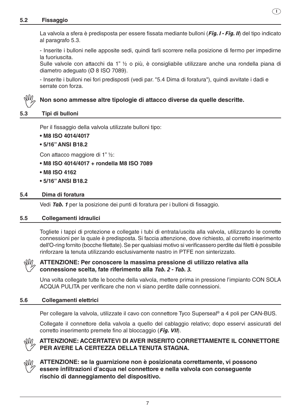 ARAG Electric ball valve with CAN-BUS connection User Manual | Page 7 / 32