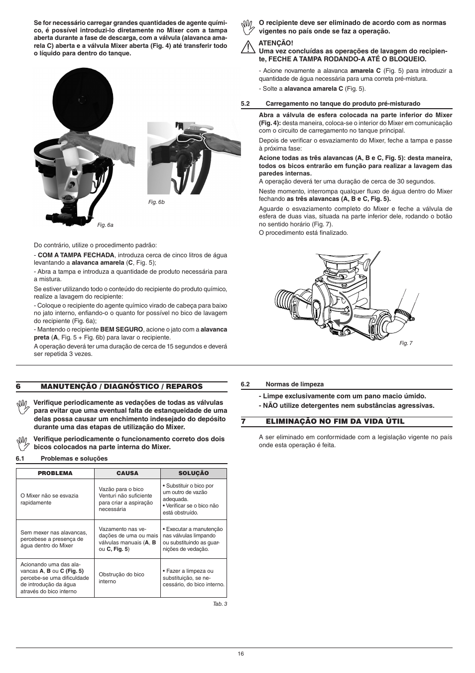 ARAG Mixer NIAGARA User Manual | Page 16 / 36