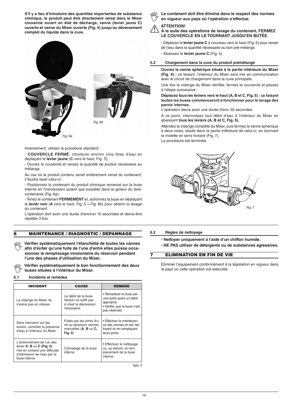 ARAG Mixer NIAGARA User Manual | Page 19 / 36