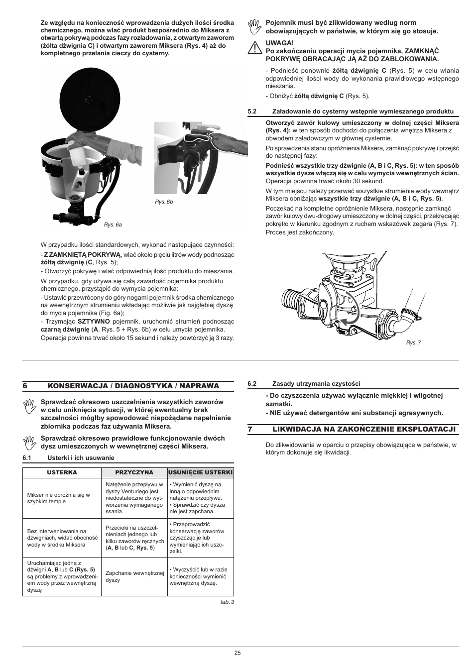 ARAG Mixer NIAGARA User Manual | Page 25 / 36