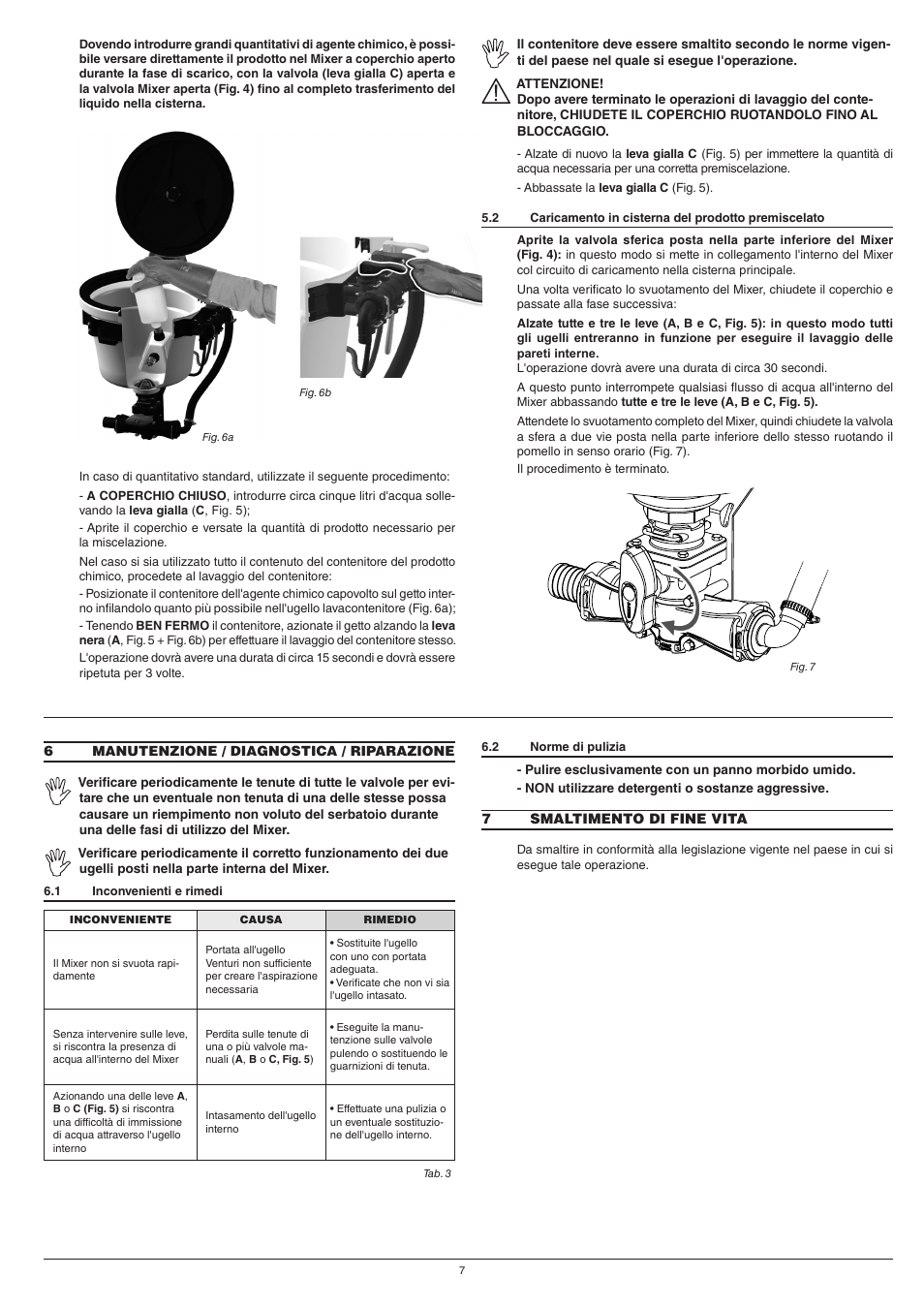 ARAG Mixer NIAGARA User Manual | Page 7 / 36