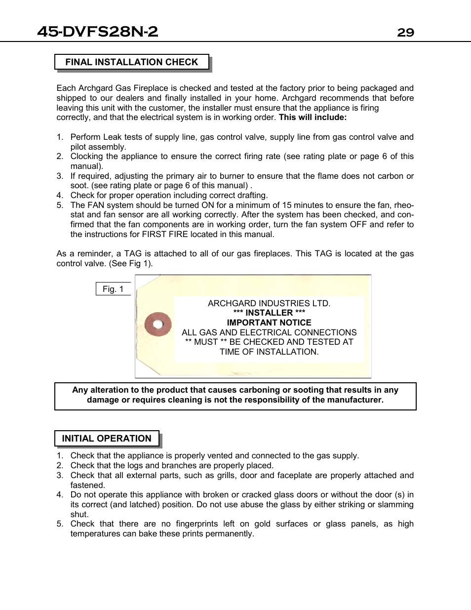 Dvfs28n-2 | Archgard 45-DVFS28N-2 User Manual | Page 29 / 48