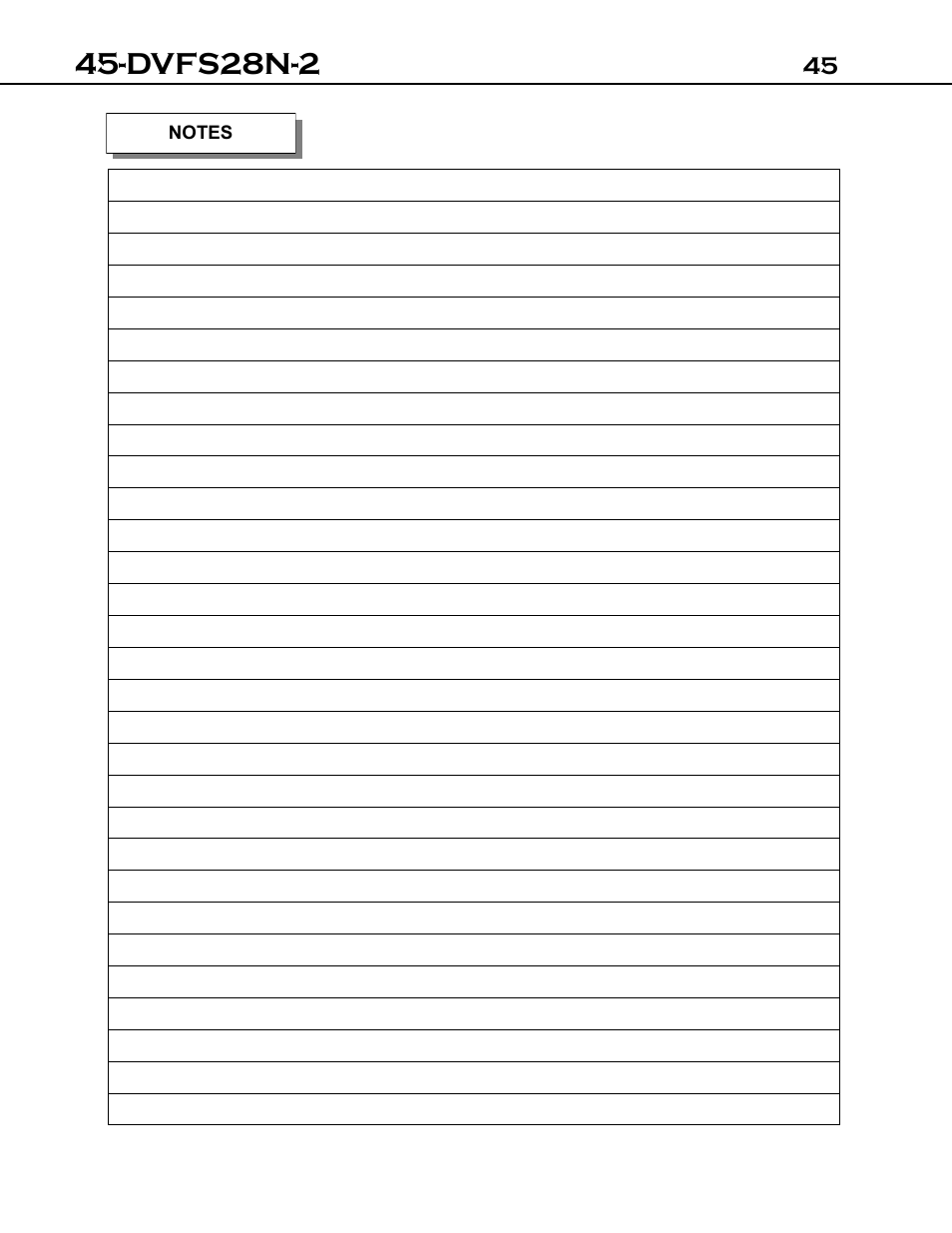 Dvfs28n-2 | Archgard 45-DVFS28N-2 User Manual | Page 45 / 48