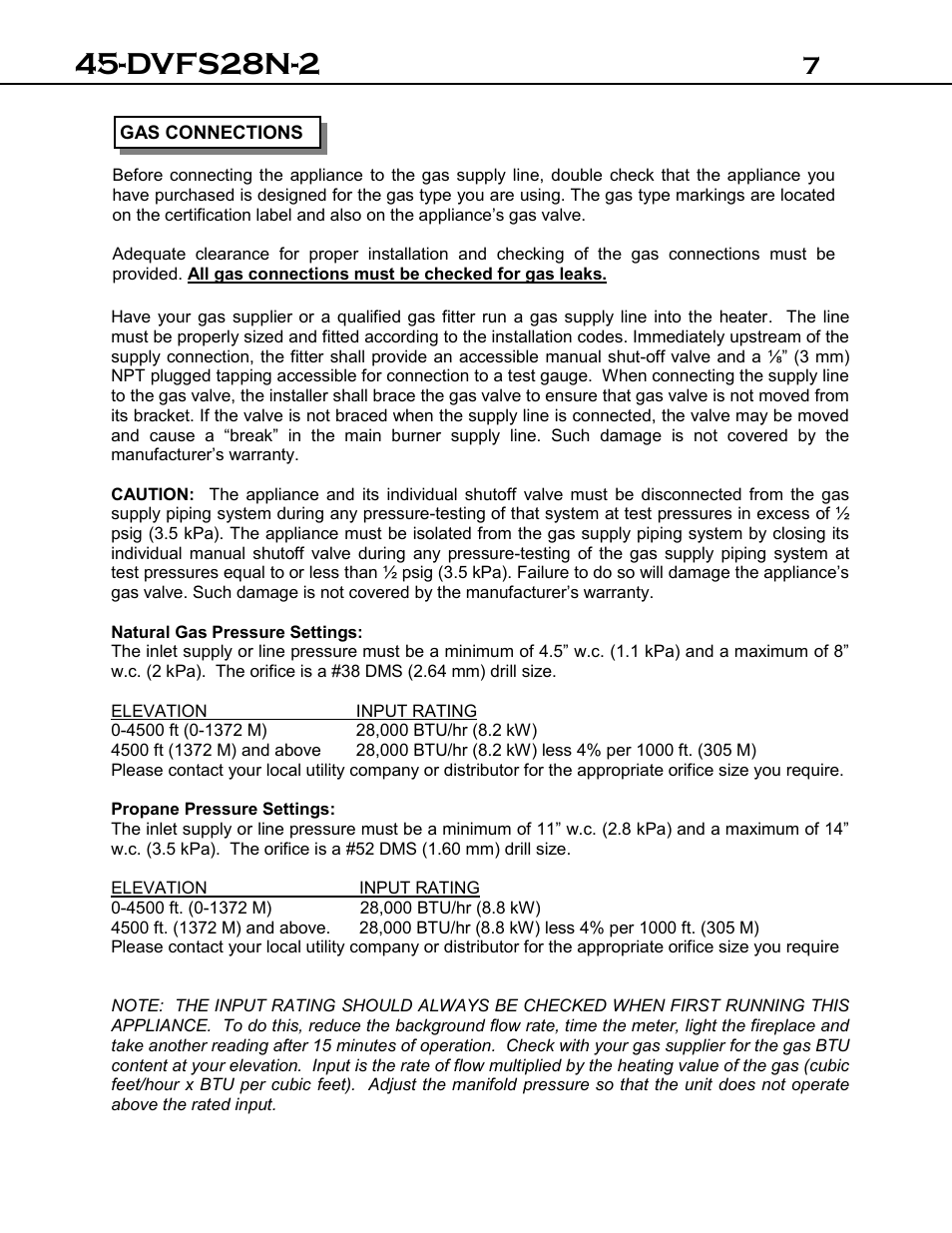 Dvfs28n-2 | Archgard 45-DVFS28N-2 User Manual | Page 7 / 48