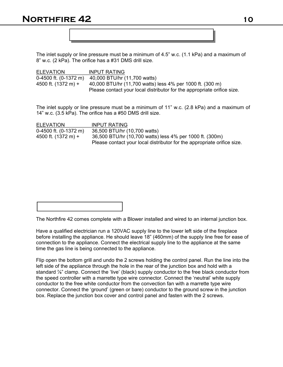 Northfire 42, 10 installation instructions cont | Archgard 42-DVT40N User Manual | Page 10 / 38