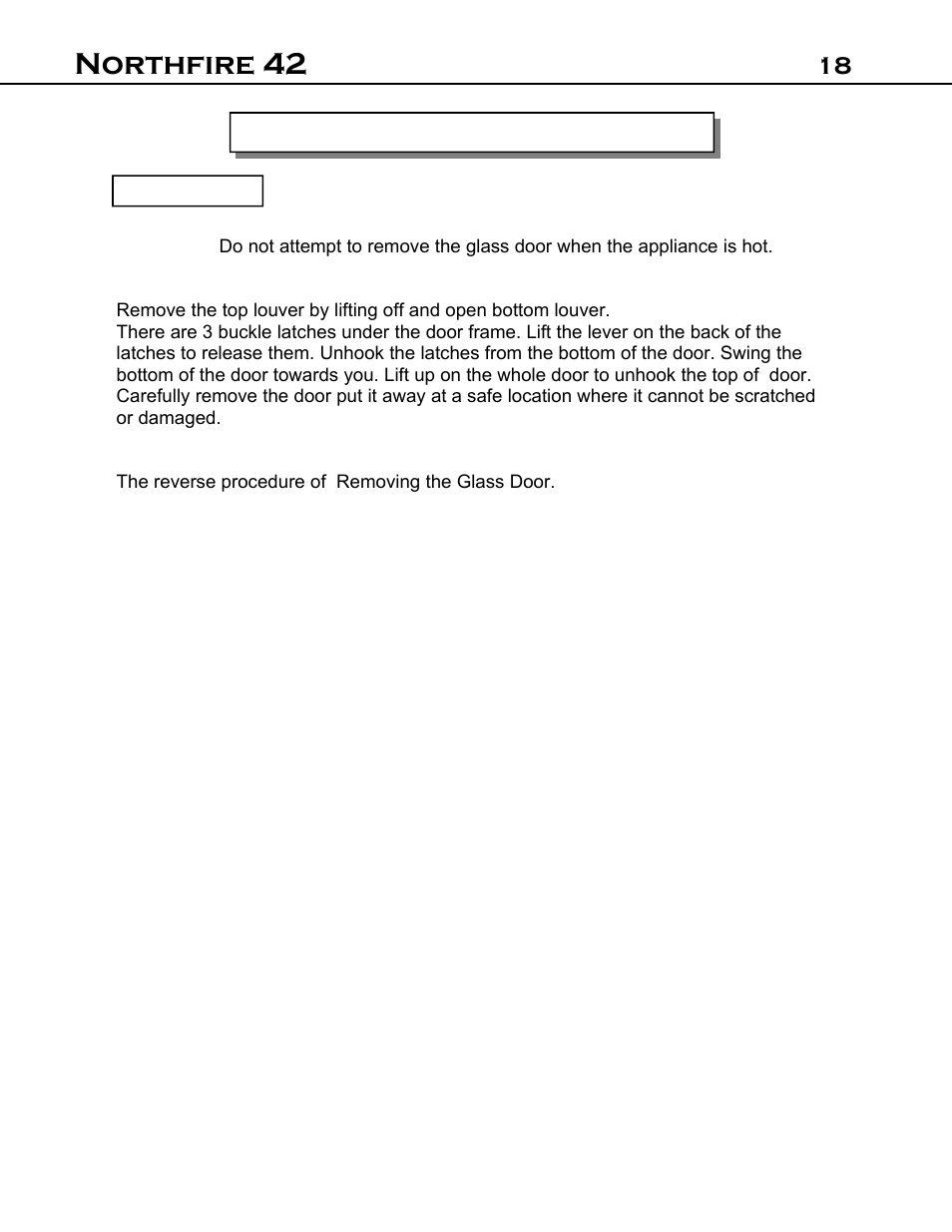 Northfire 42 | Archgard 42-DVT40N User Manual | Page 18 / 38