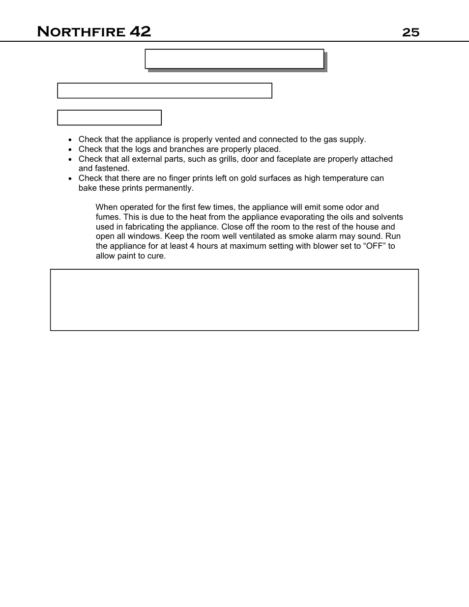 Northfire 42, 25 operation instructions | Archgard 42-DVT40N User Manual | Page 25 / 38