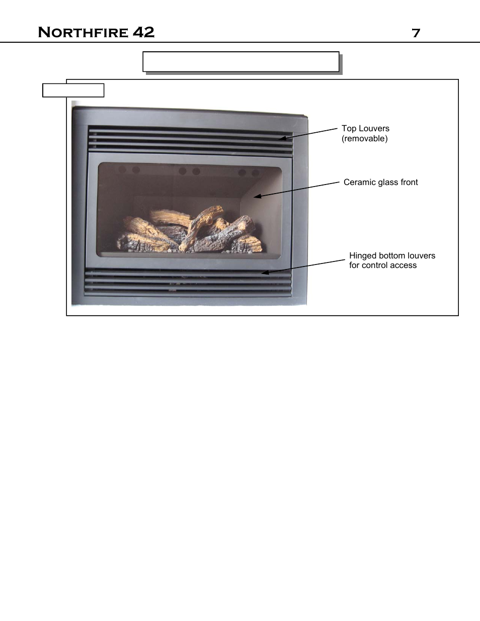 Northfire 42, Appliance description | Archgard 42-DVT40N User Manual | Page 7 / 38