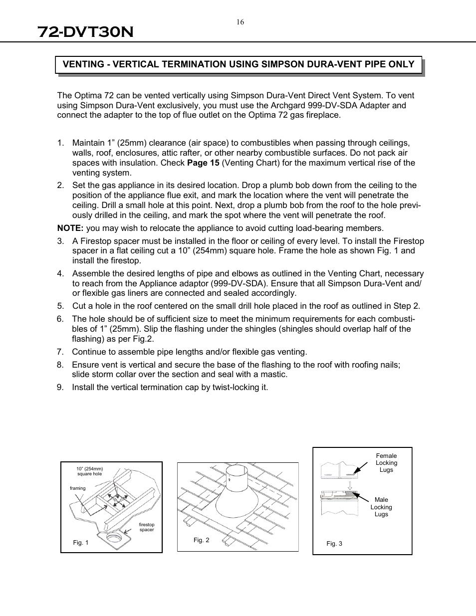 Dvt30n | Archgard 72-DVT30N User Manual | Page 16 / 53