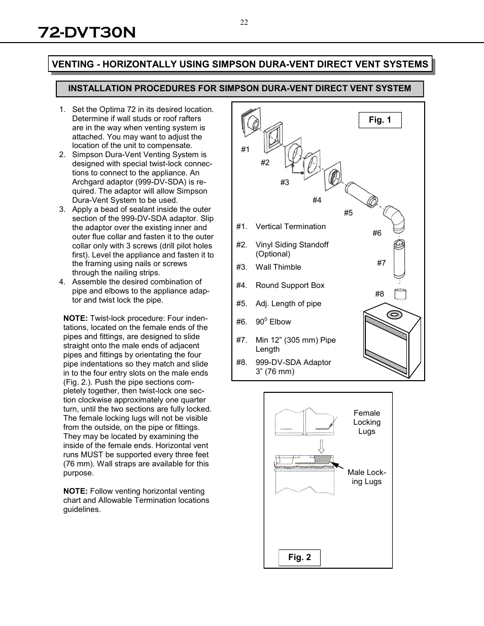 Dvt30n | Archgard 72-DVT30N User Manual | Page 22 / 53