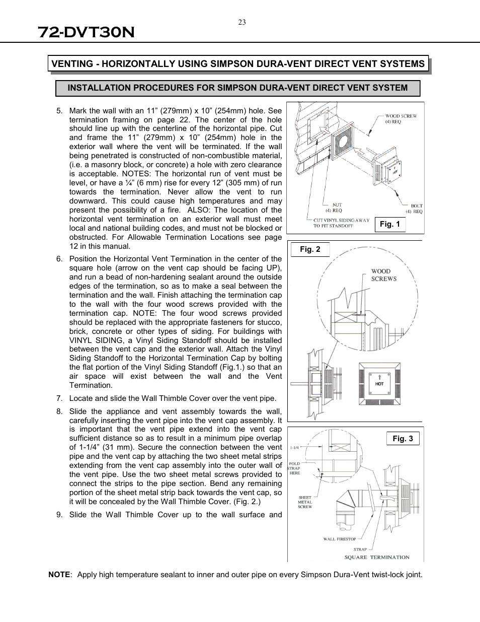 Dvt30n | Archgard 72-DVT30N User Manual | Page 23 / 53