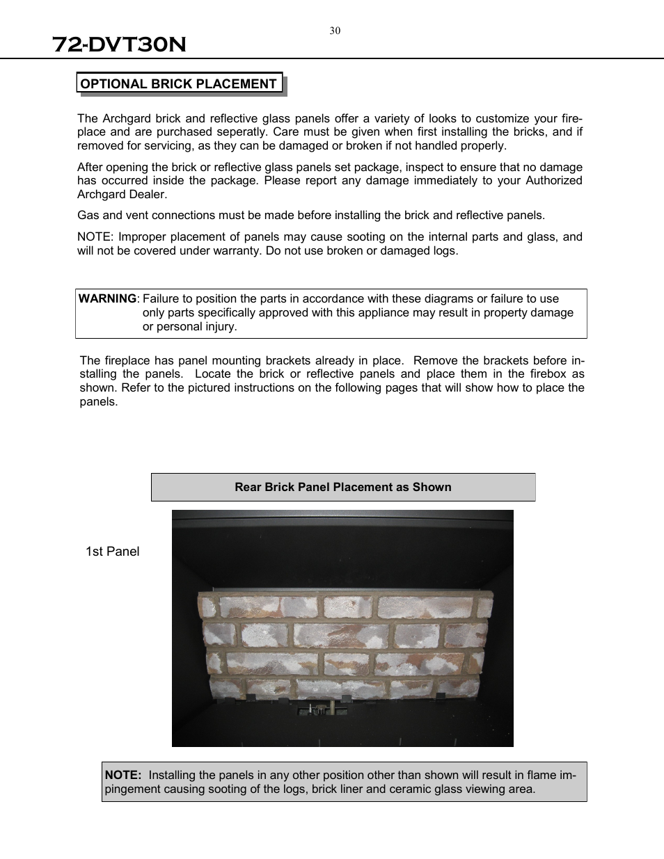 Dvt30n | Archgard 72-DVT30N User Manual | Page 30 / 53