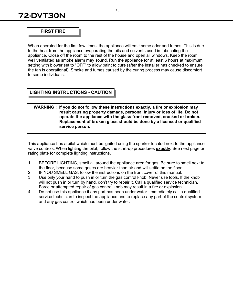 Dvt30n | Archgard 72-DVT30N User Manual | Page 34 / 53