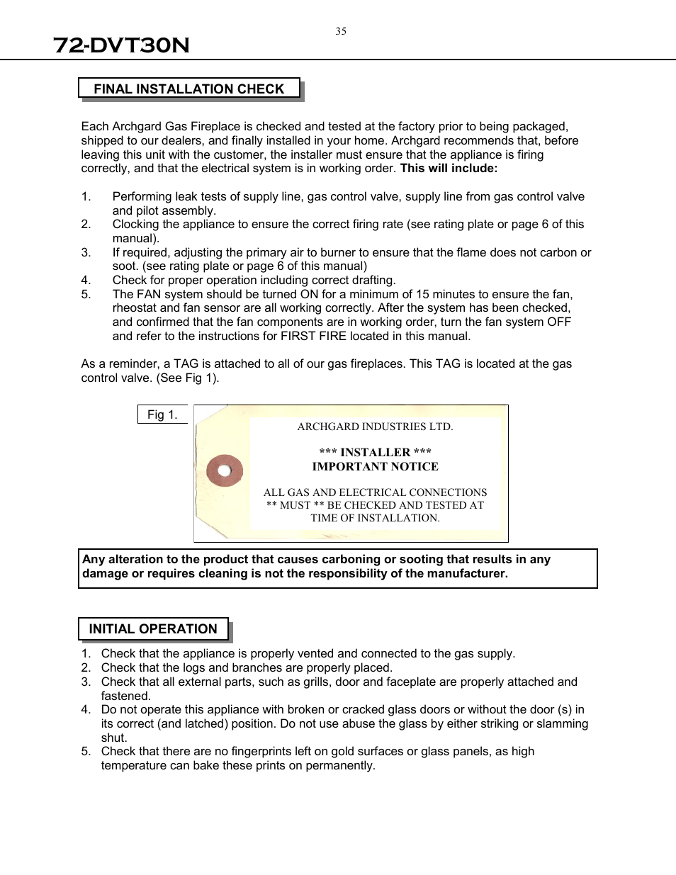 Dvt30n | Archgard 72-DVT30N User Manual | Page 35 / 53